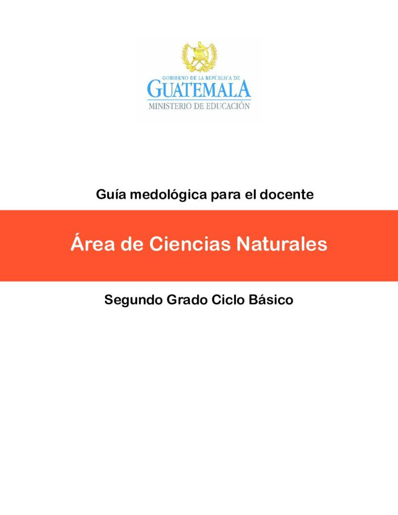thumbnail of Guía Docente Ciencias Naturales 2o basico