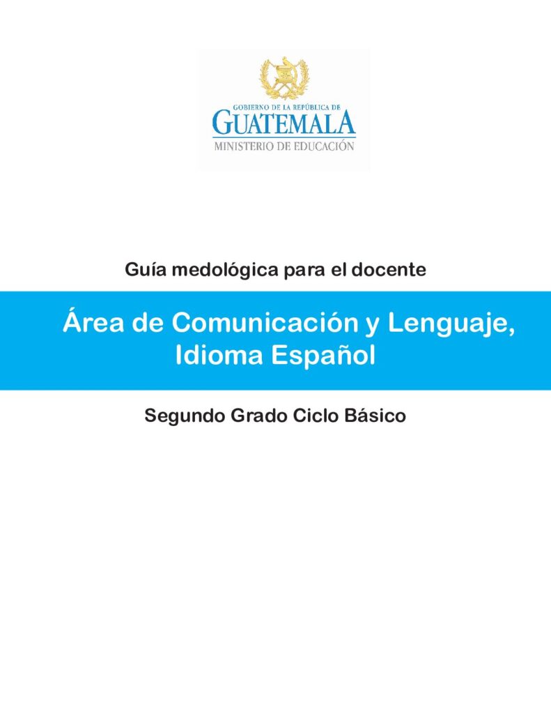thumbnail of 26. Guía Docente Comunicación y Lenguaje Idioma Español 2o basico