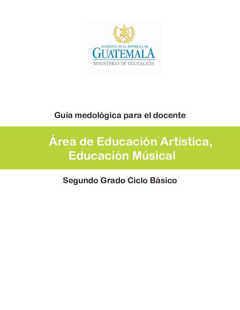 thumbnail of 24. Guía del Docente Educación Artística (Artes Visuales, Danza, Educación Musical, Teatro) 2o basico